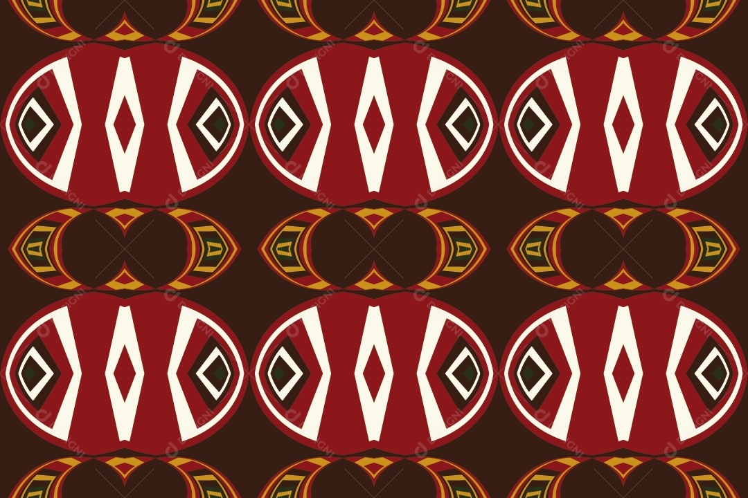 Tapete Africano Textura Tribal Colorida Vetor EPS