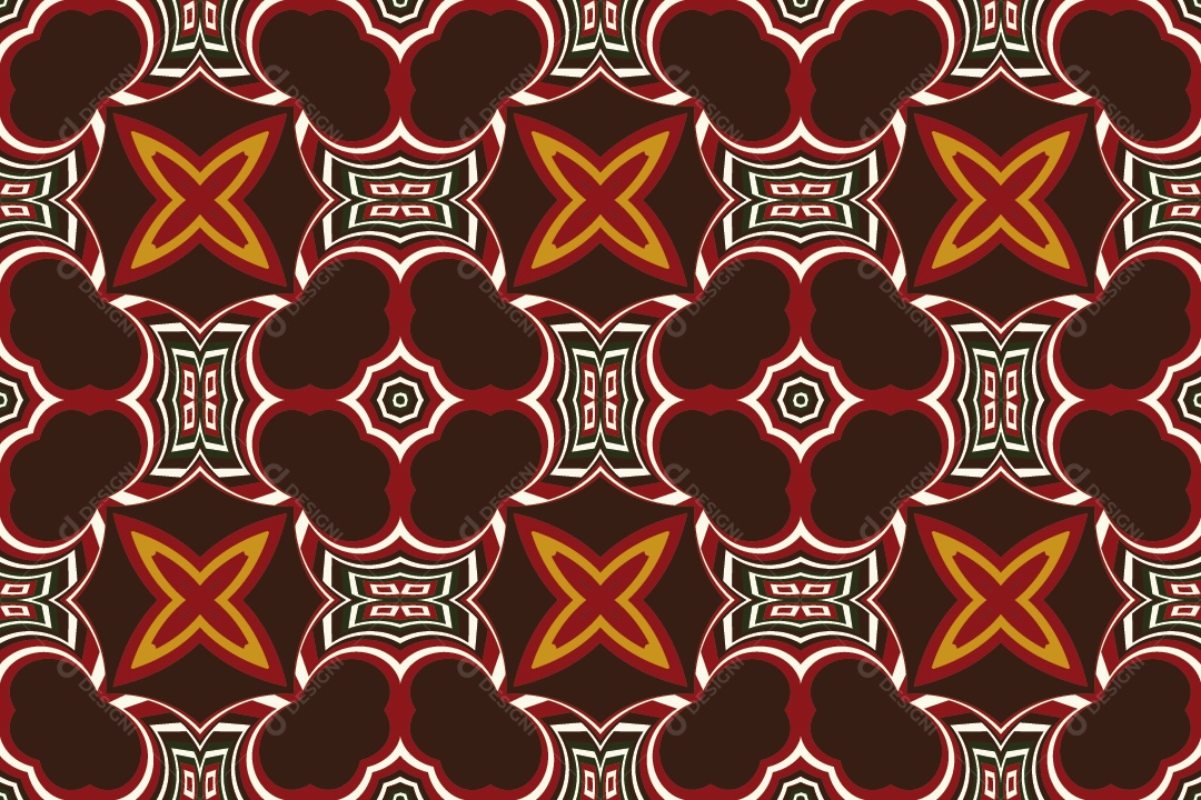 Tapete Africano Textura Tribal Colorida Vetor EPS