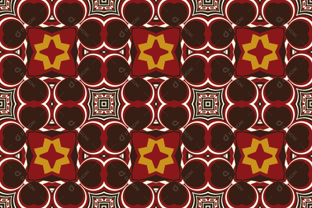 Tapete Africano Textura Tribal Tradicional Vetor EPS