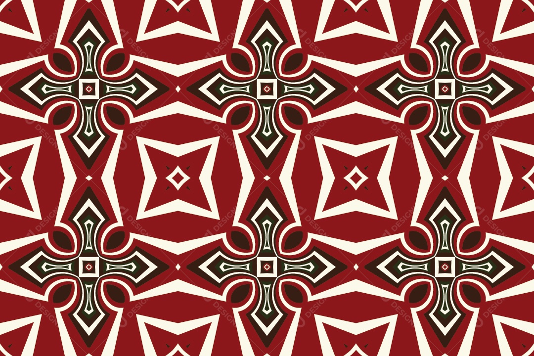 Tapete Africano Textura Tribal Tradicional Vetor EPS