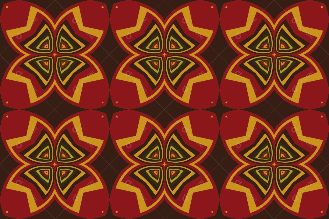 Tapete Africano Textura Tribal Tradicional Vetor EPS