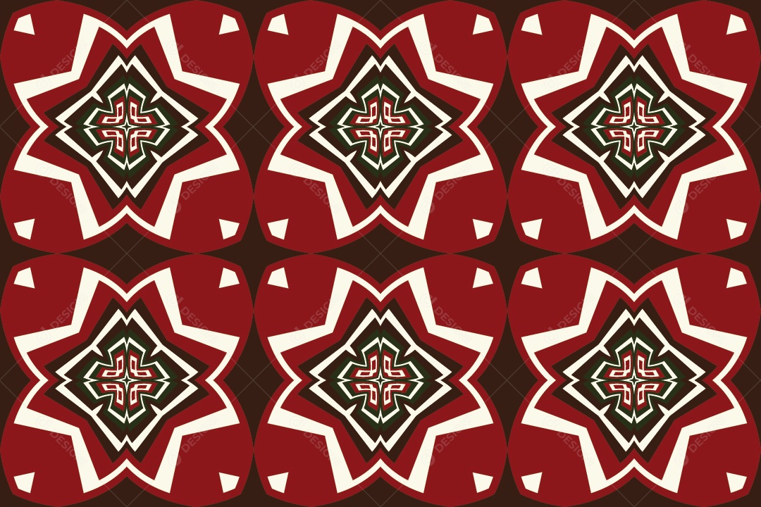 Tapete Africano Textura Tribal Tradicional Vetor EPS