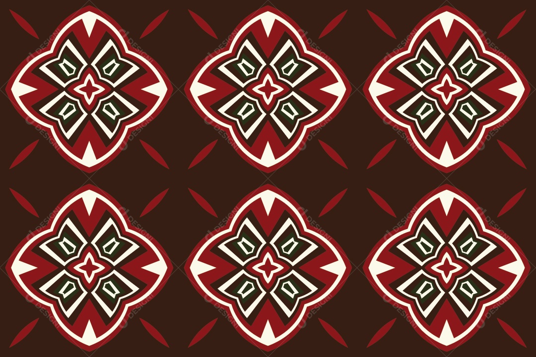 Tapete Africano Textura Tribal Tradicional Vetor EPS