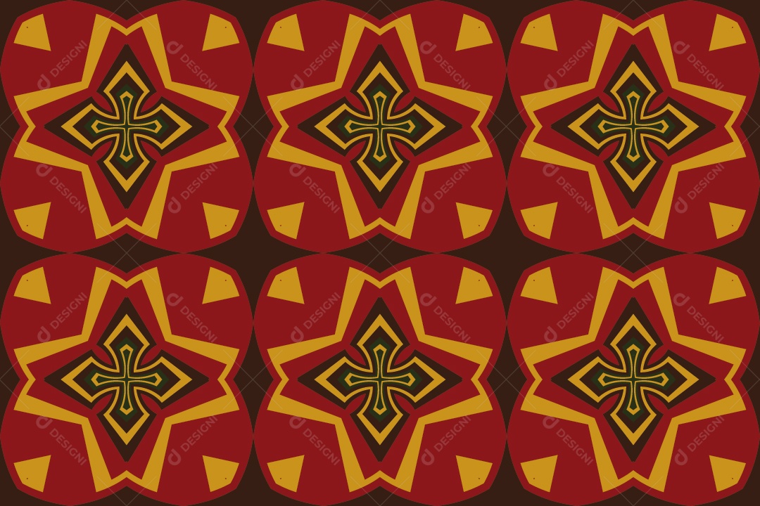 Tapete Africano Textura Tribal Tradicional Vetor EPS