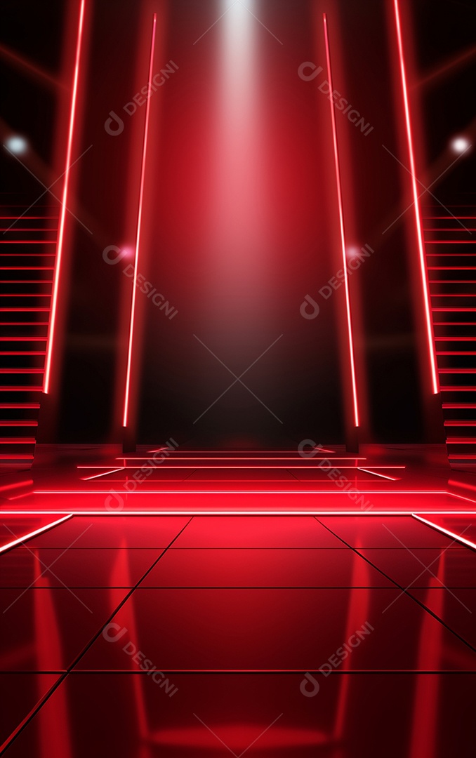 Background de iluminação vermelha