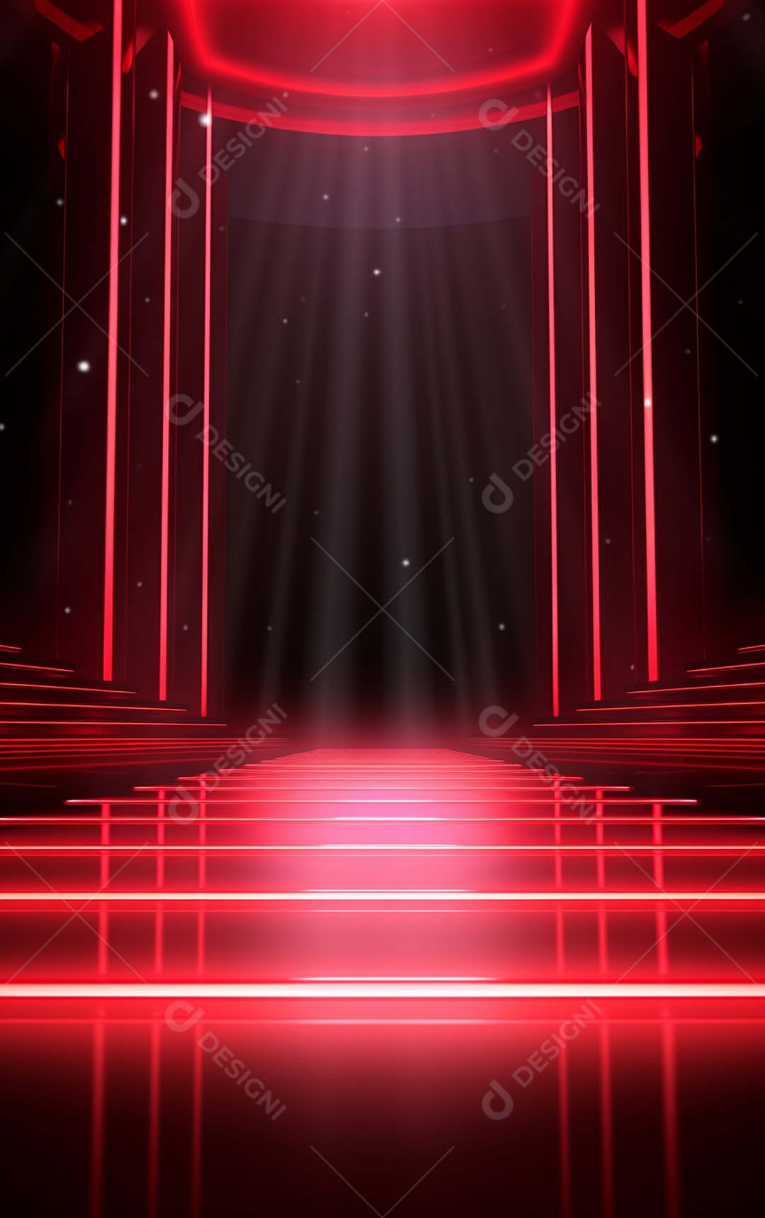 Background de iluminação vermelha