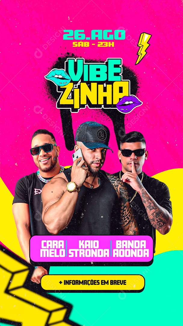 Social Media Flyer Story Vibezinha PSD Editável