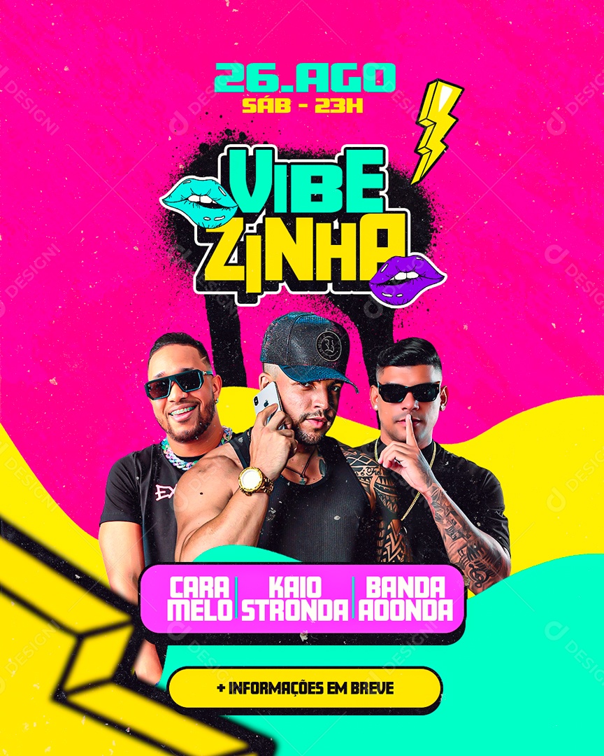 Social Media Flyer Feed Vibezinha PSD Editável