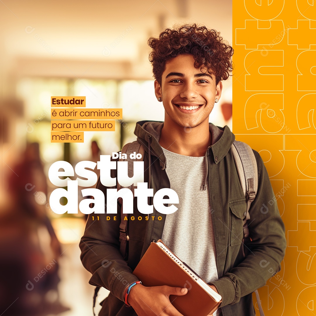 Dia Do Estudante Social Media PSD Editável