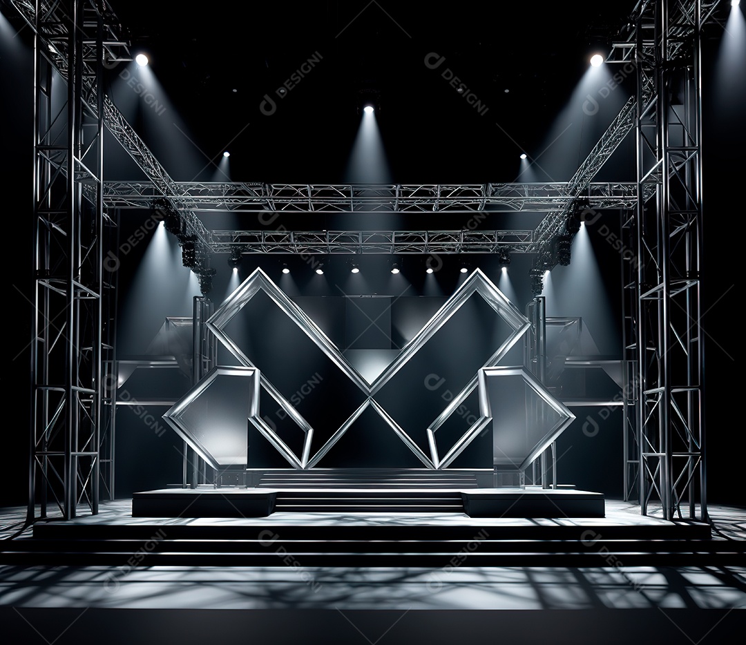 Estrutura de ferro, estilo de palco de metal