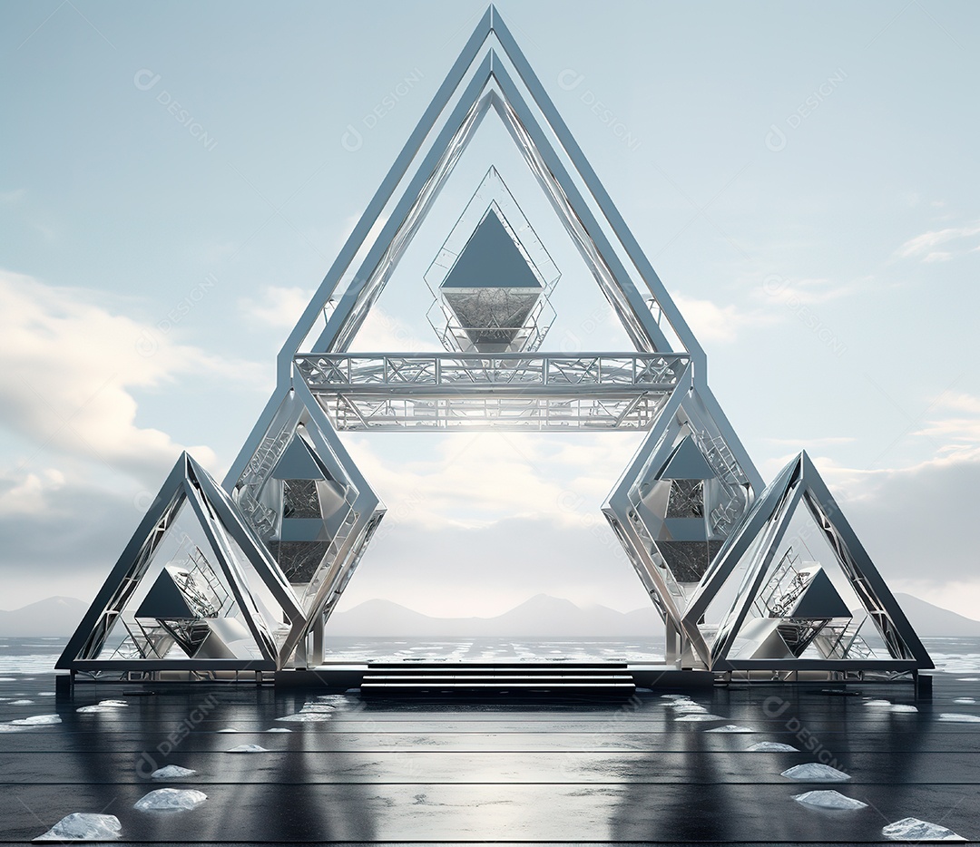 Estrutura de ferro, estilo de palco de metal