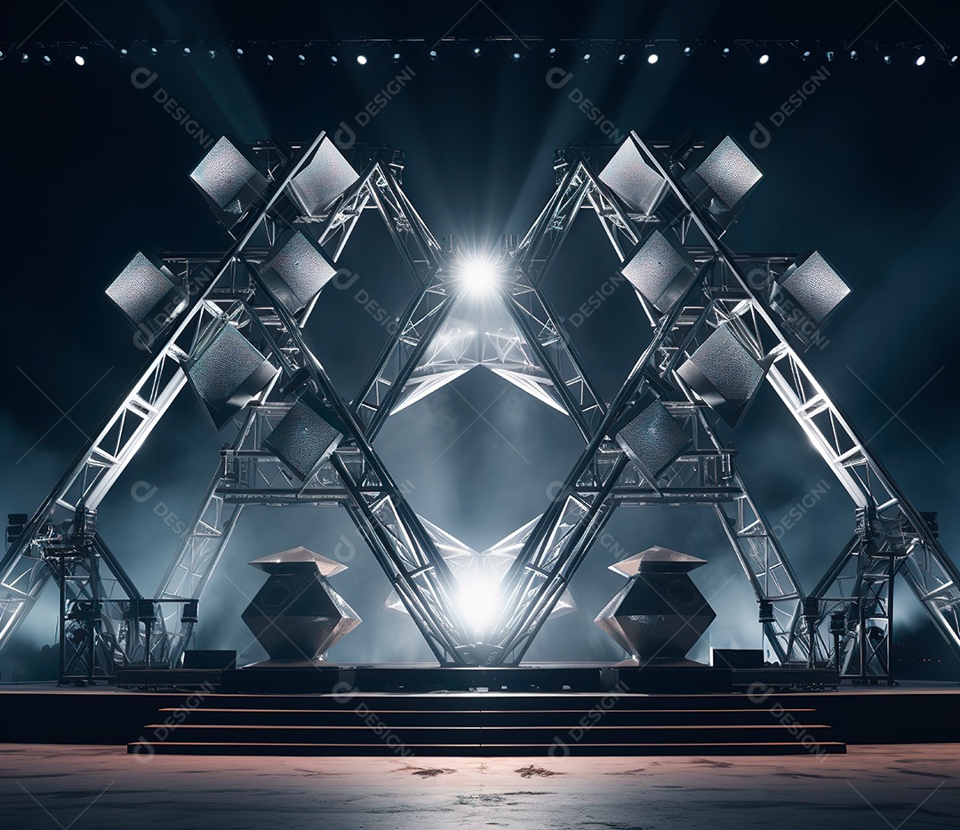 Estrutura de ferro, estilo de palco de metal