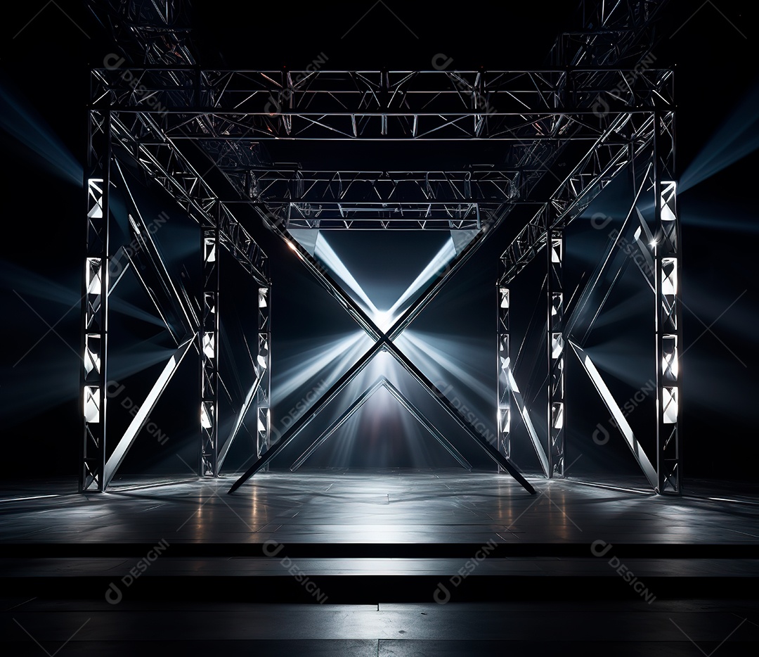 Estrutura de ferro, estilo de palco de metal