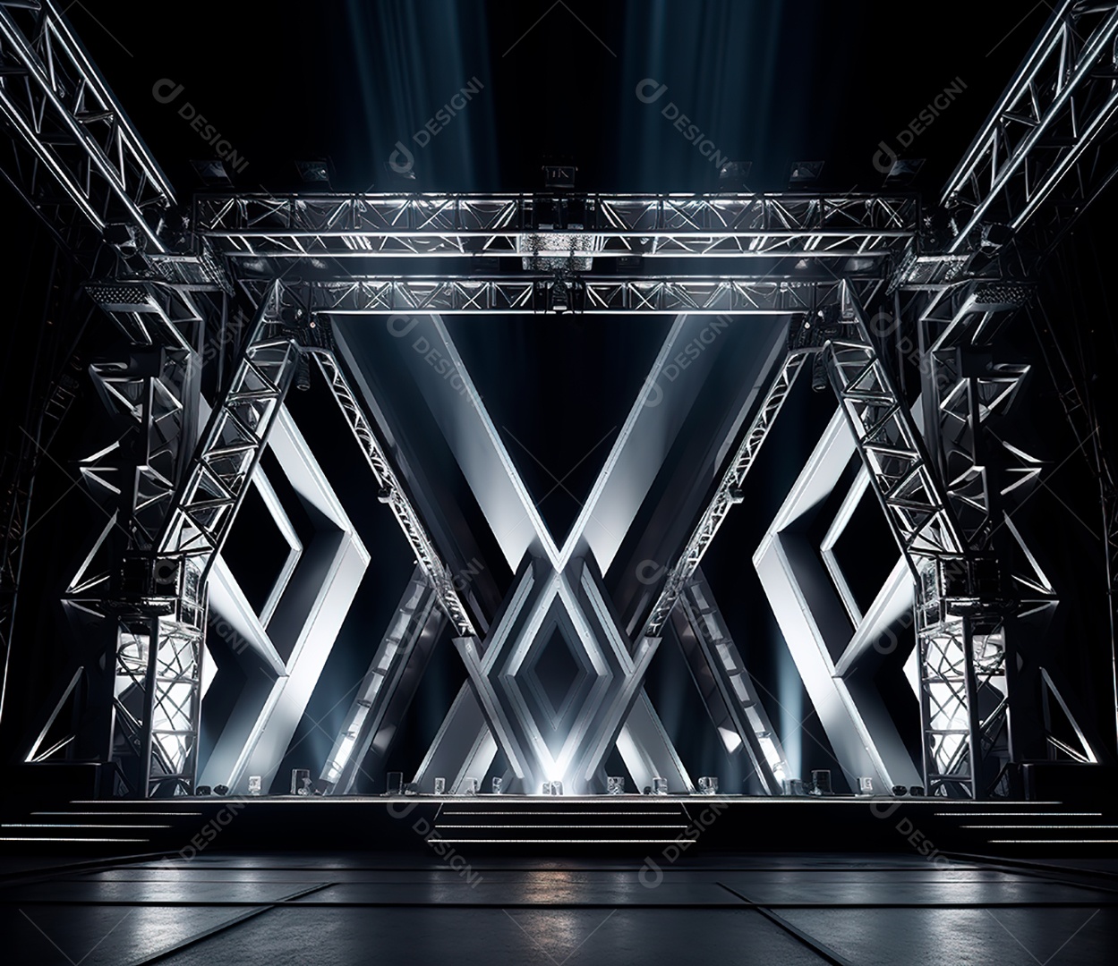 Estrutura de ferro, estilo de palco de metal