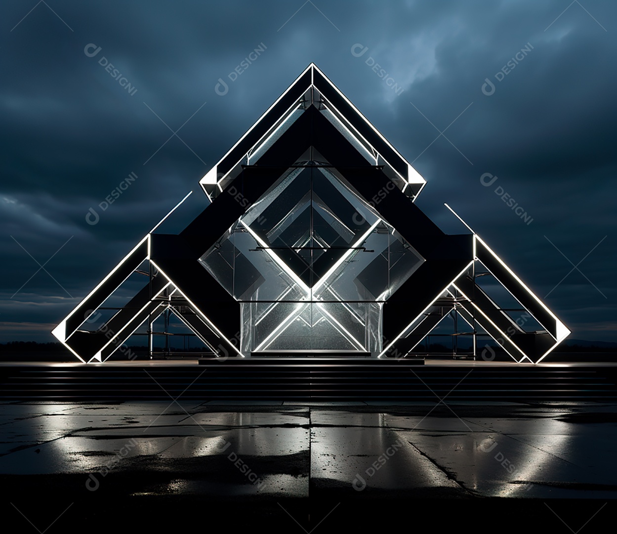 Estrutura de ferro, estilo de palco de metal