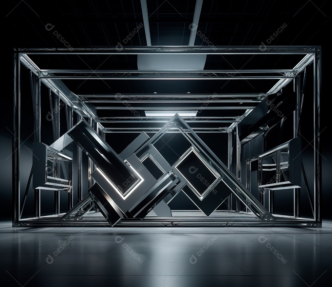 Fotografia de estrutura de ferro, estilo de palco de metal