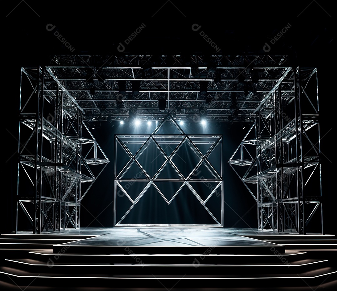 Fotografia de estrutura de ferro, estilo de palco de metal