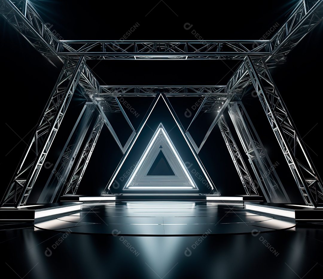 Fotografia de estrutura de ferro, estilo de palco de metal