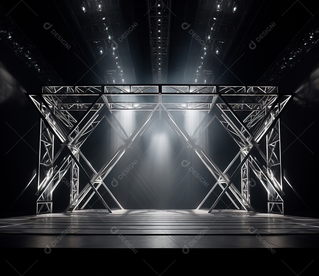 Fotografia de estrutura de ferro, estilo de palco de metal