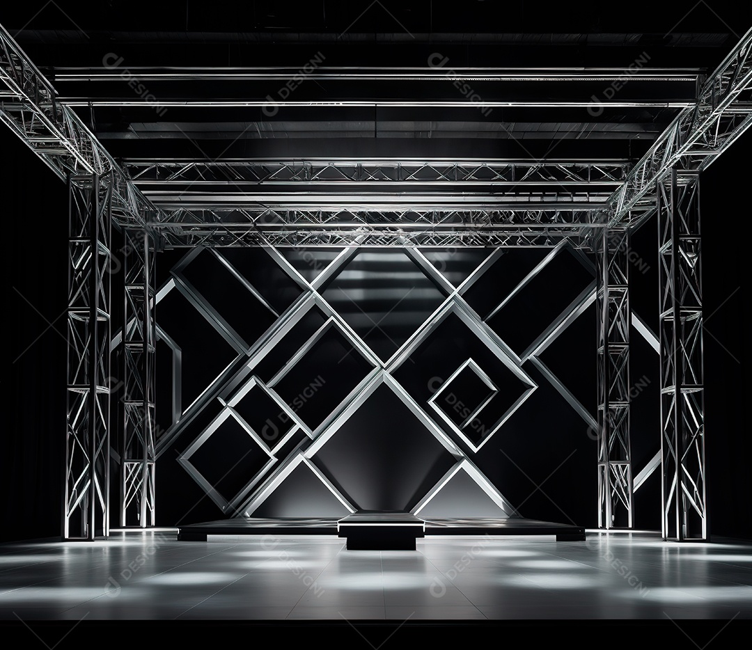 Fotografia de estrutura de ferro, estilo de palco de metal