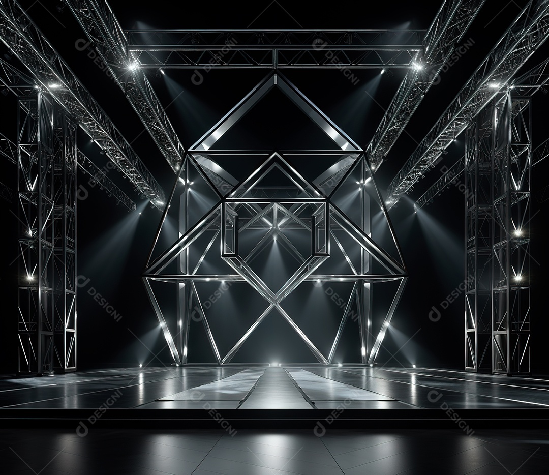 Fotografia de estrutura de ferro, estilo de palco de metal