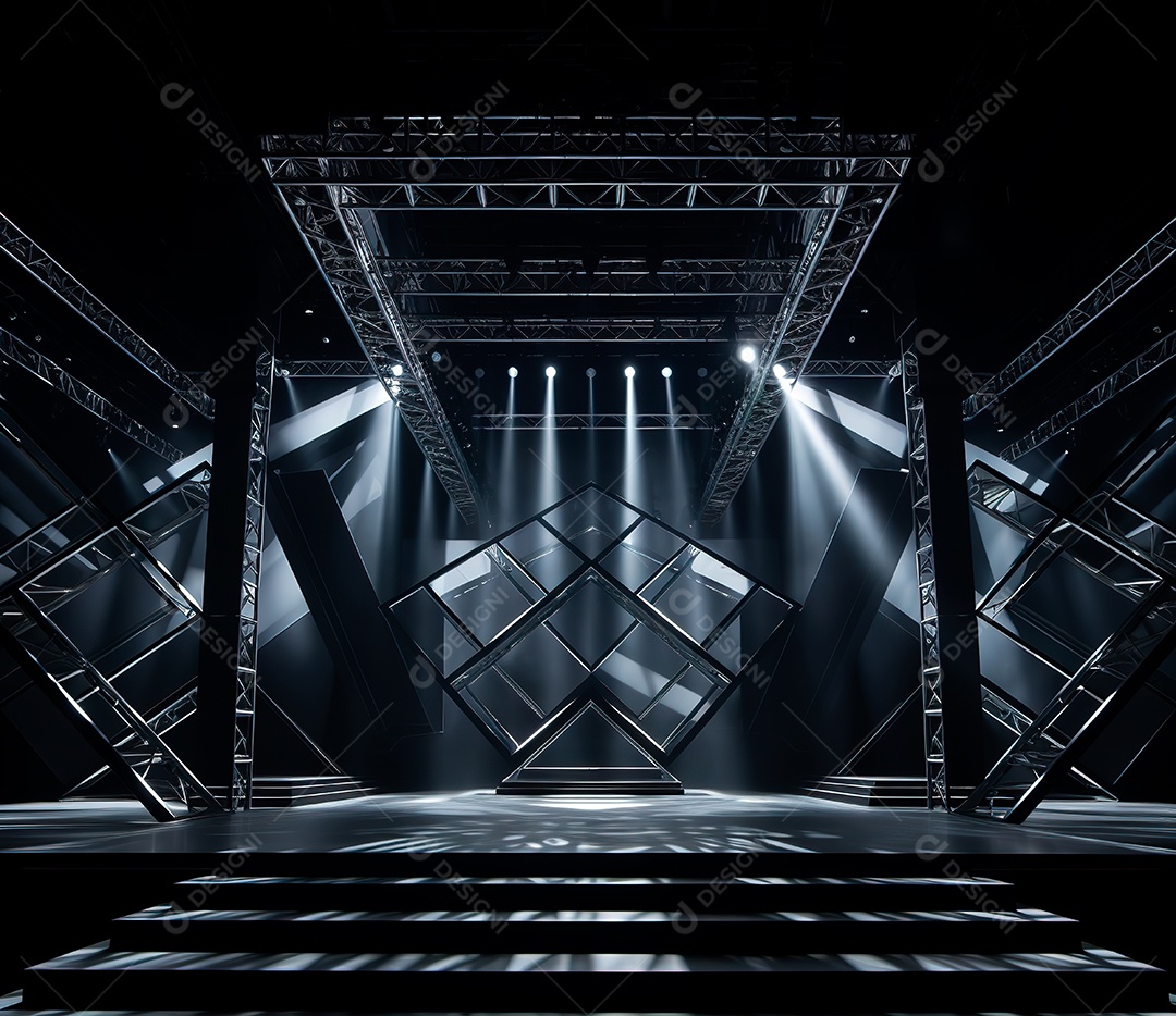 Fotografia de estrutura de ferro, estilo de palco de metal