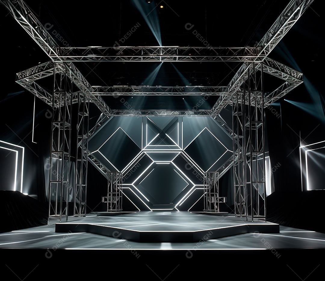 Fotografia de estrutura de ferro, estilo de palco de metal