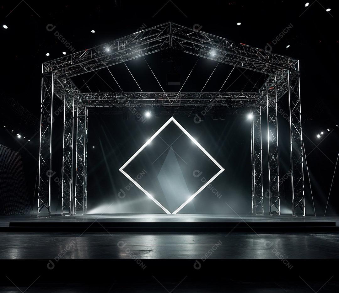 Fotografia de estrutura de ferro, estilo de palco de metal