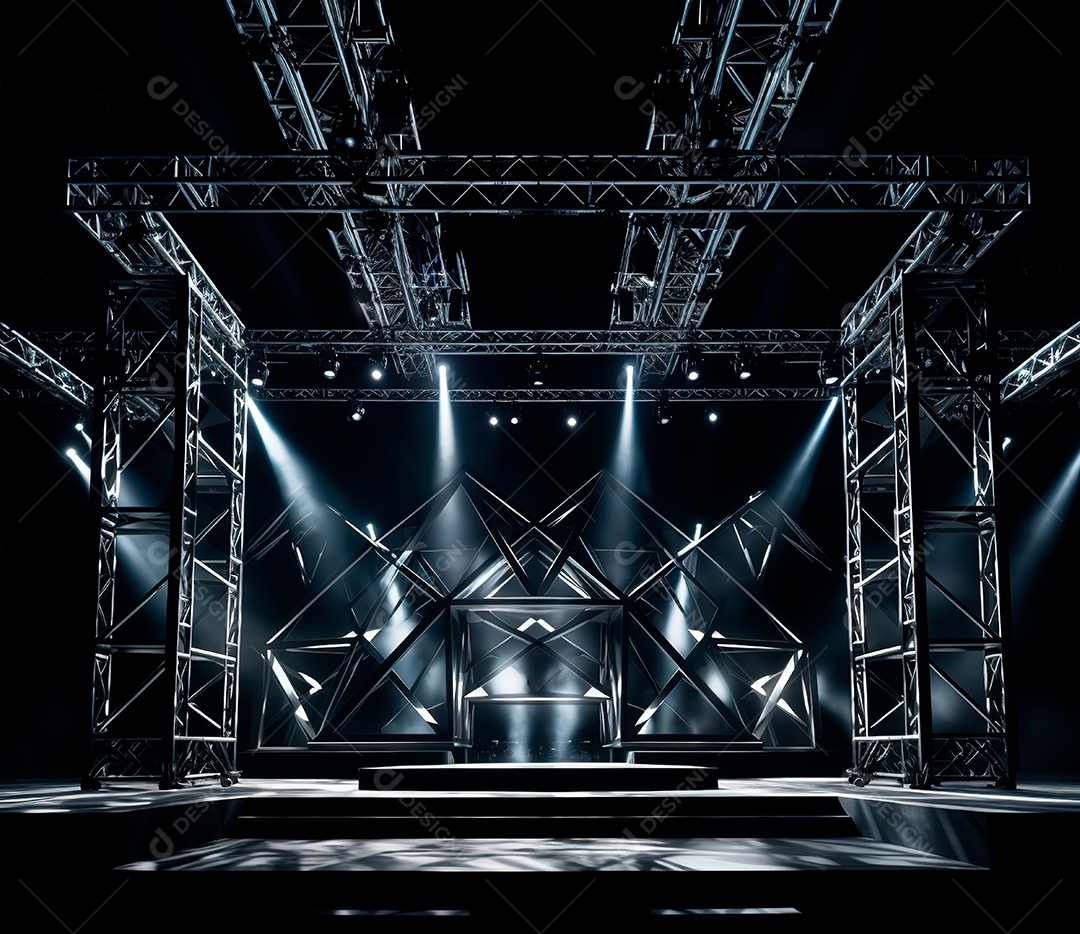 Fotografia de estrutura de ferro, estilo de palco de metal