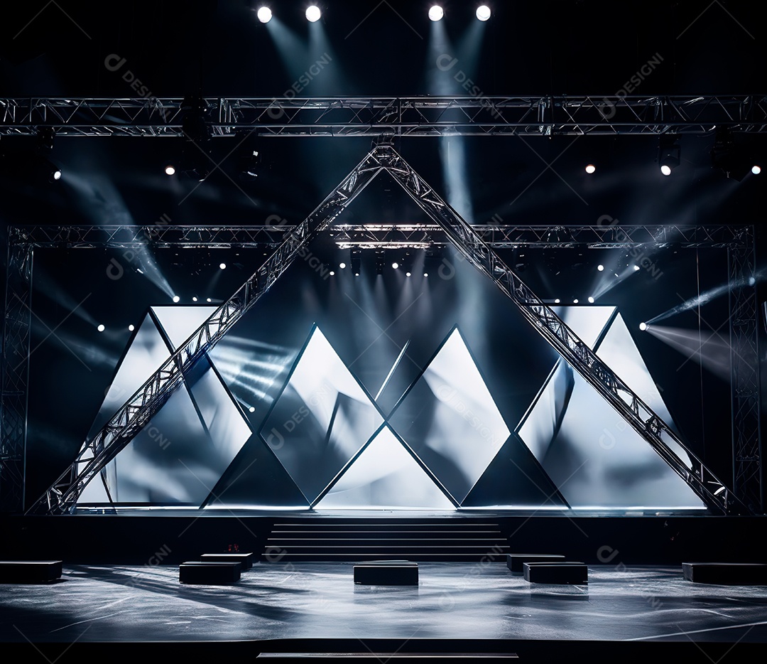 Fotografia de estrutura de ferro, estilo de palco de metal