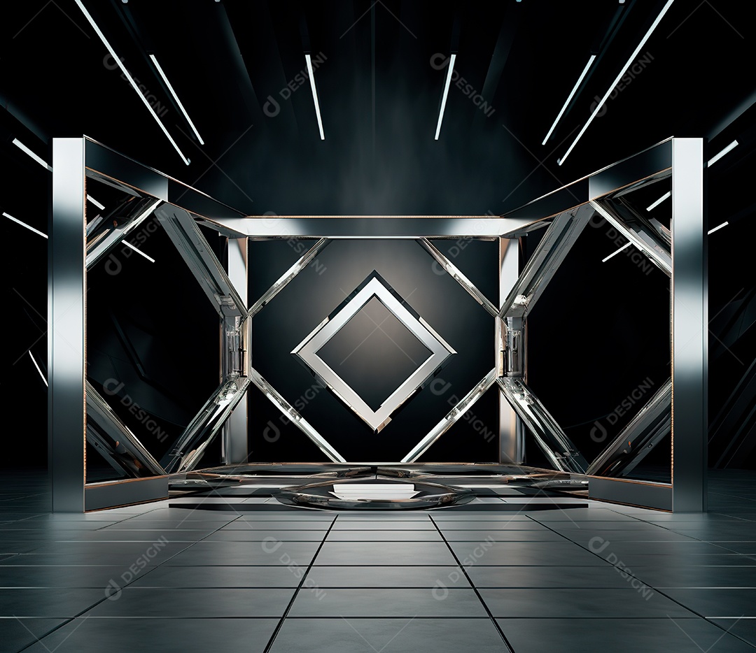 Fotografia de estrutura de ferro, estilo de palco de metal