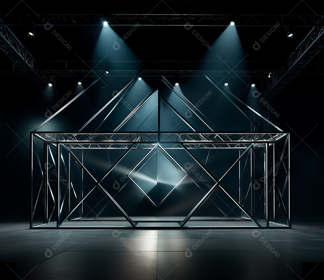 Fotografia de estrutura de ferro, estilo de palco de metal