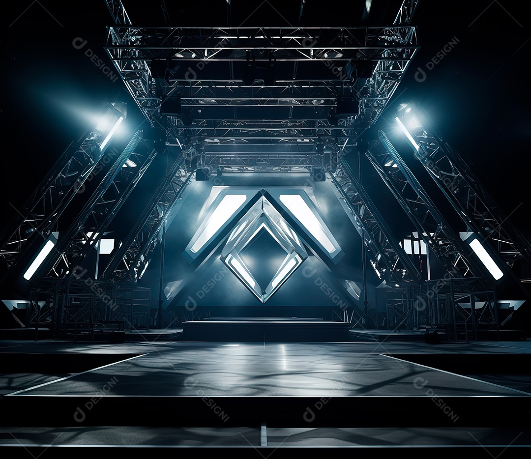 Fotografia de estrutura de ferro, estilo de palco de metal