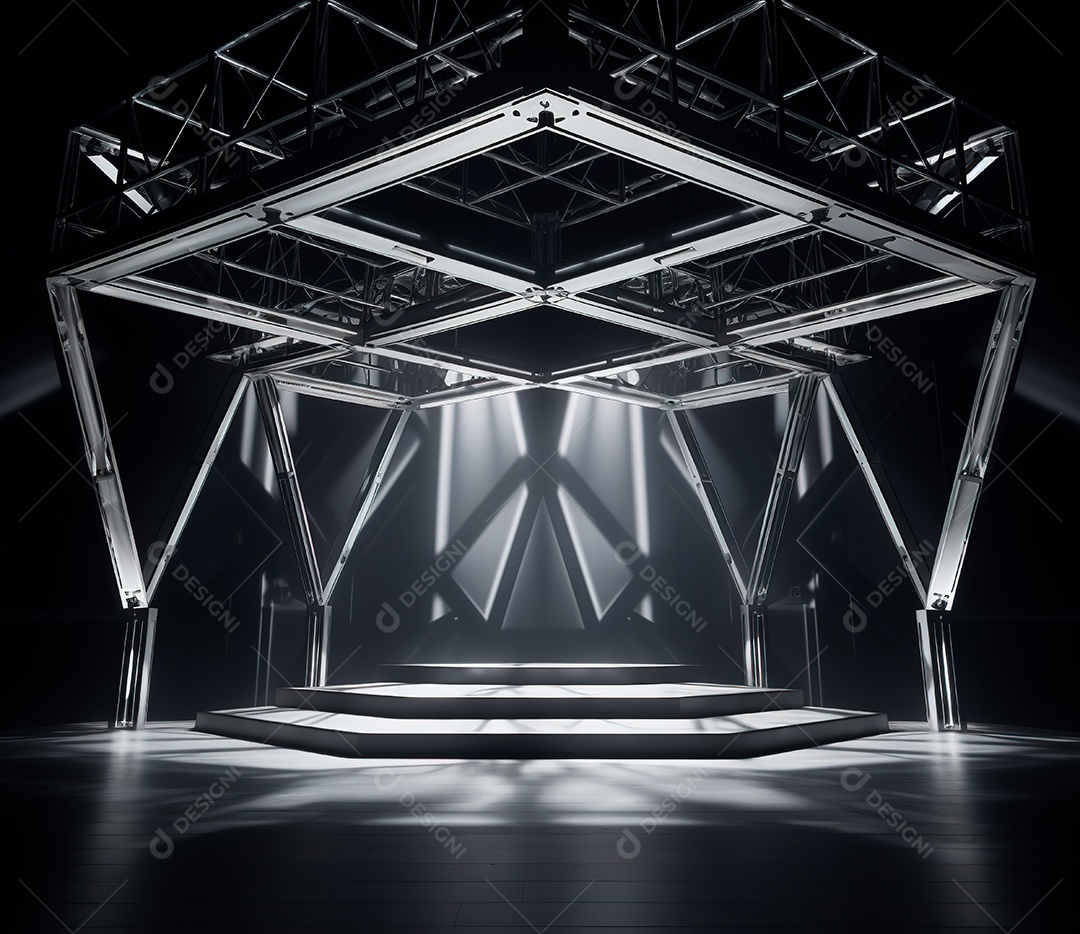 Fotografia de estrutura de ferro, estilo de palco de metal