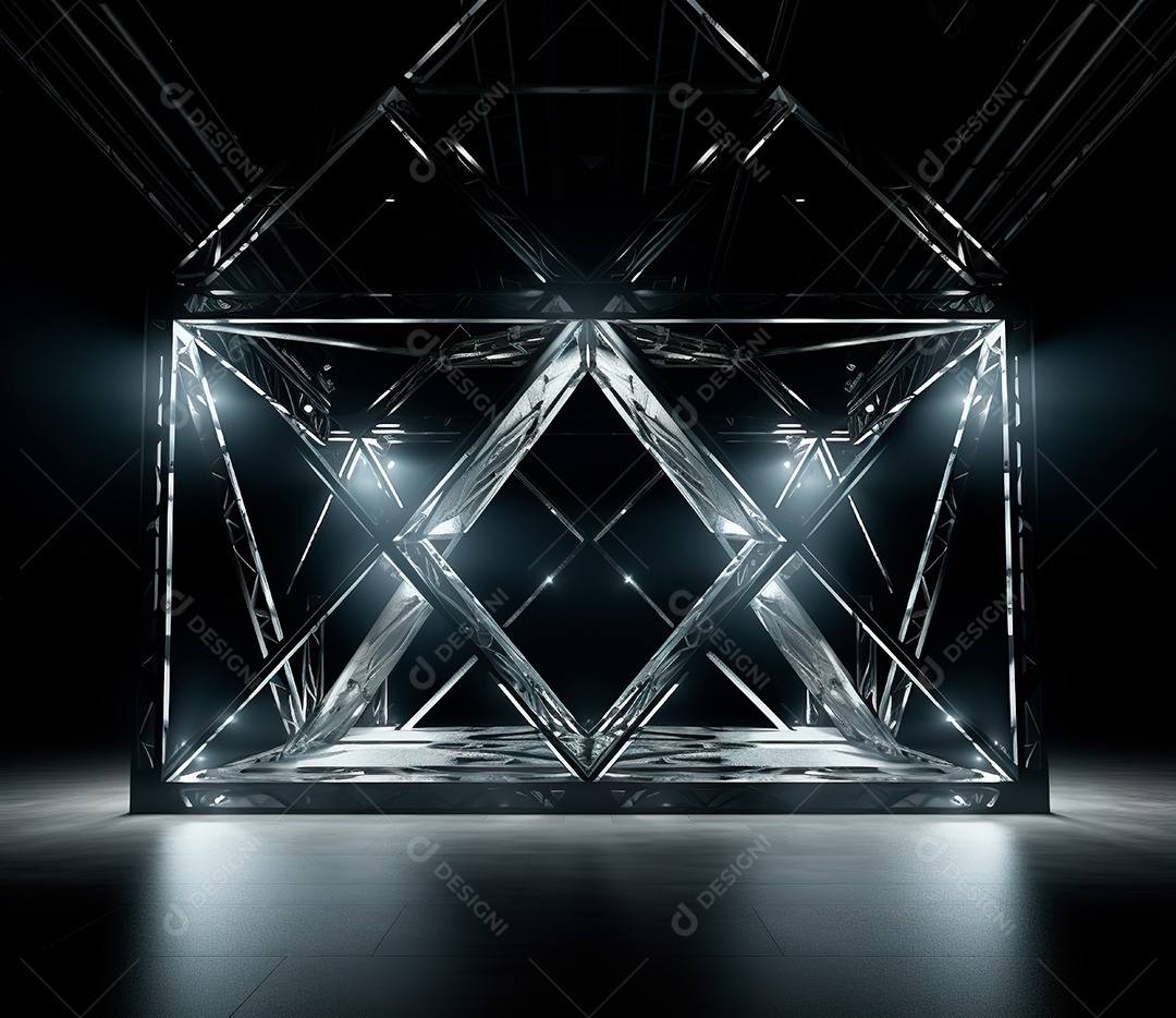 Fotografia de estrutura de ferro, estilo de palco de metal