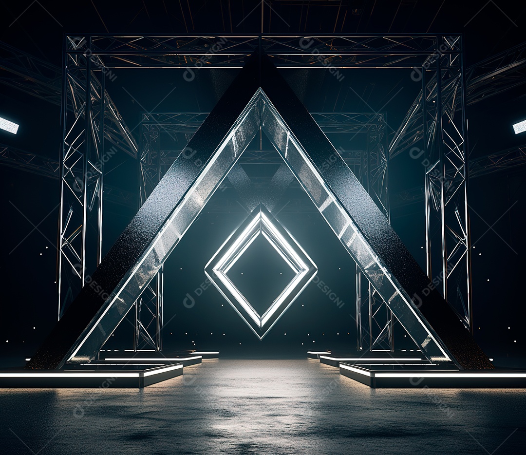 Fotografia de estrutura de ferro, estilo de palco de metal