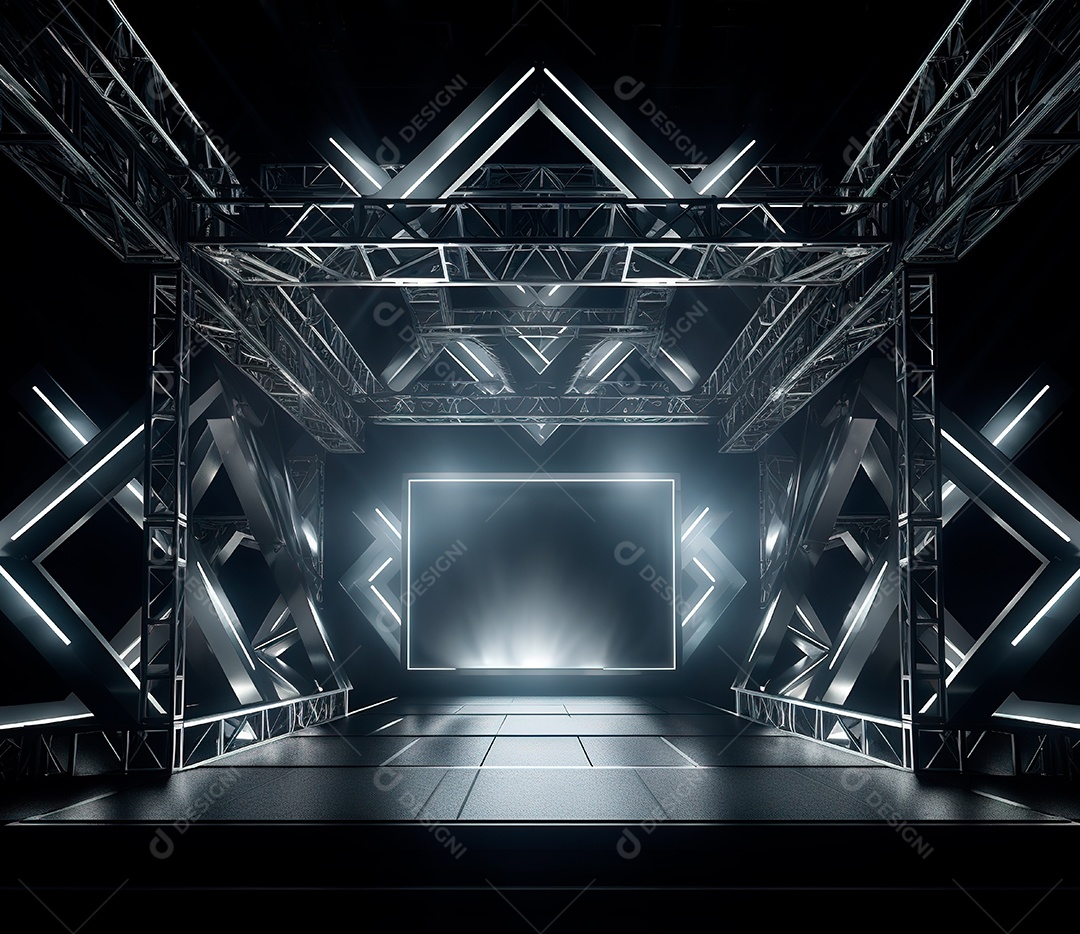 Fotografia de estrutura de ferro, estilo de palco de metal