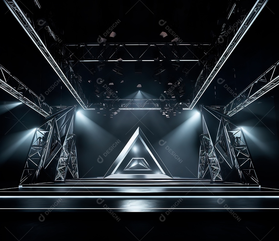 Fotografia de estrutura de ferro, estilo de palco de metal