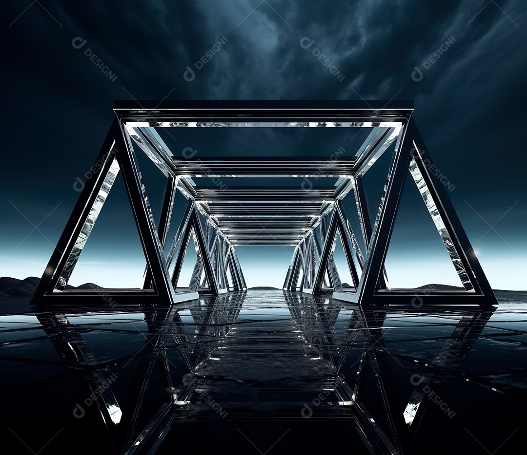 Fotografia de estrutura de ferro, estilo de palco de metal