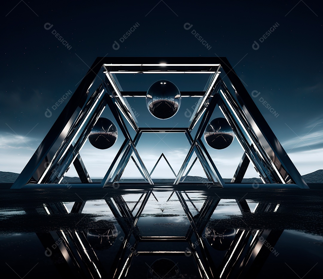 Fotografia de estrutura de ferro, estilo de palco de metal