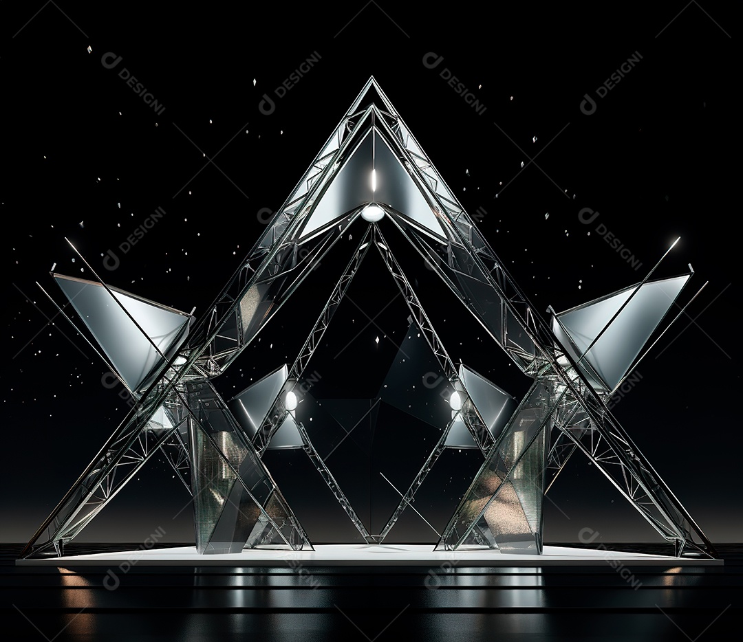 Fotografia de estrutura de ferro, estilo de palco de metal