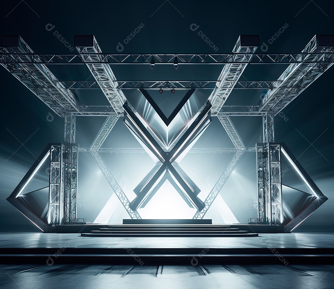 fotografia de estrutura de ferro, estilo de palco de metal98