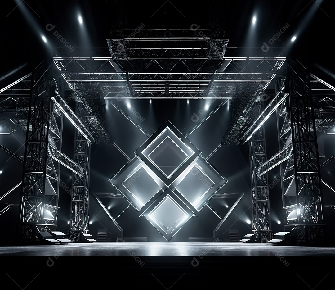 fotografia de estrutura de ferro, estilo de palco de metal133