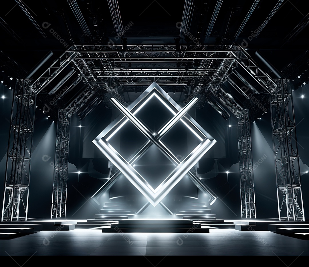 fotografia de estrutura de ferro, estilo de palco de metal136