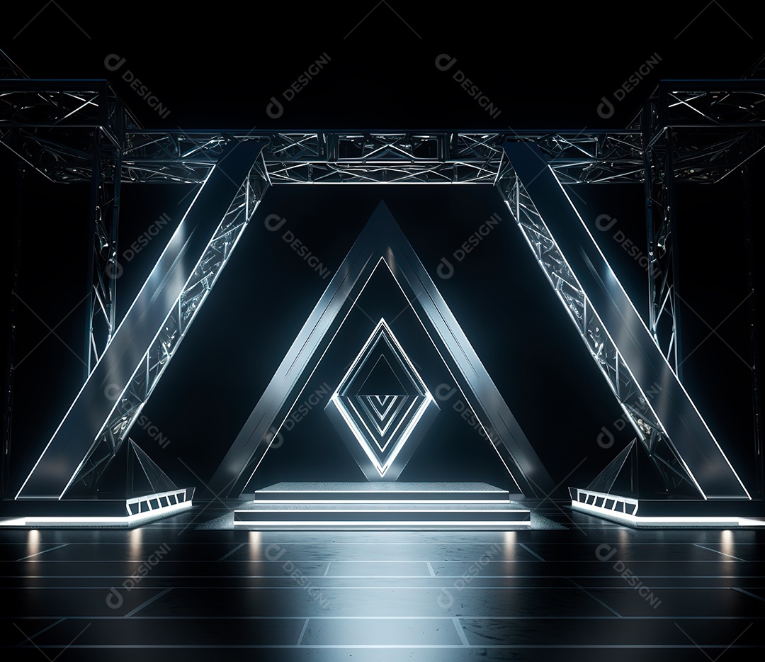 fotografia de estrutura de ferro, estilo de palco de metal140