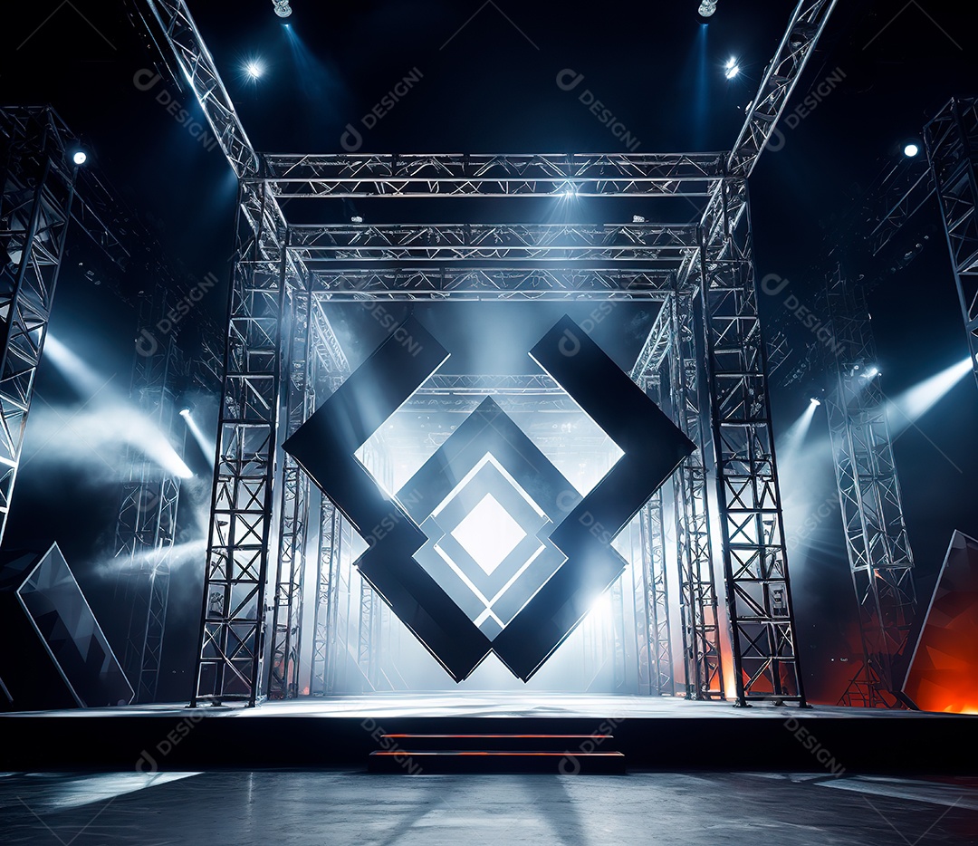 fotografia de estrutura de ferro, estilo de palco de metal149