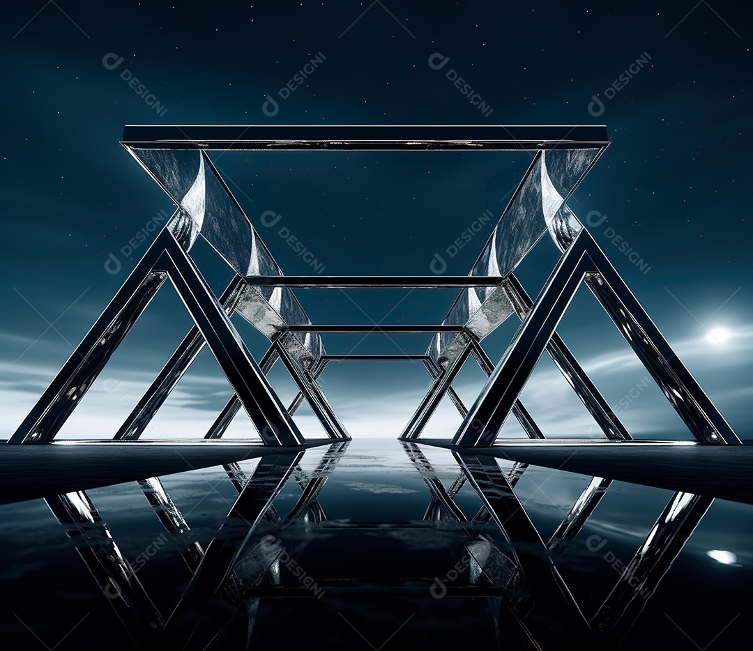 Fotografia de estrutura de ferro, estilo de palco de metal