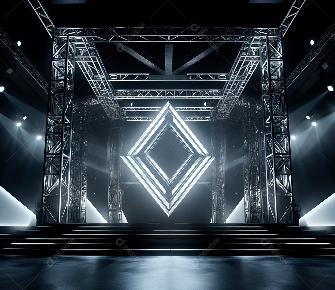 fotografia de estrutura de ferro, estilo de palco de metal158