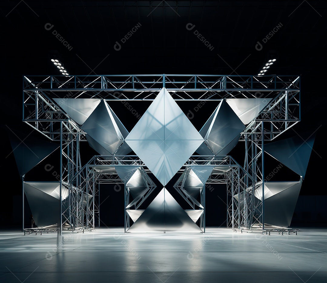 Fotografia de estrutura de ferro, estilo de palco de metal