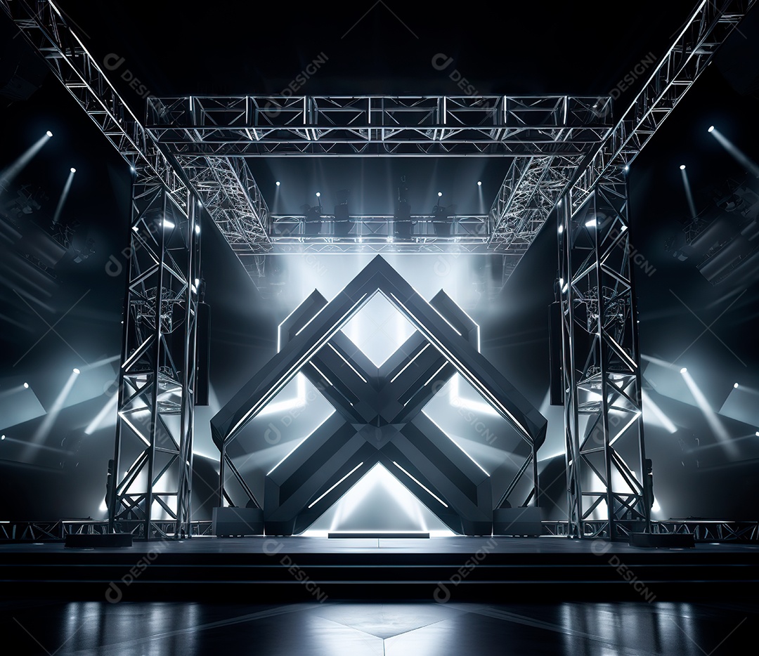 Fotografia de estrutura de ferro, estilo de palco de metal